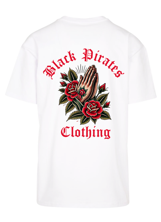Pray Oversized Tee White