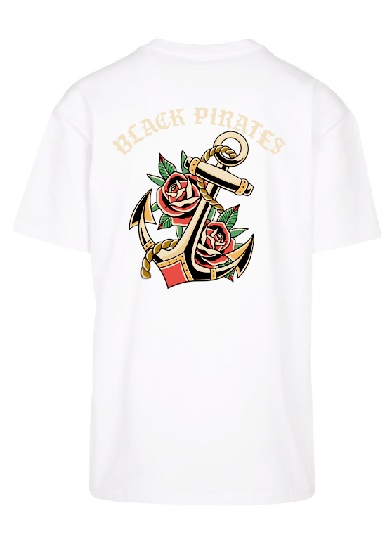 Anchor Oversized Tee Black & White