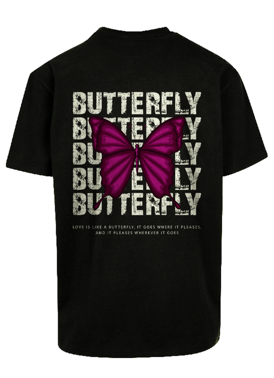 Purple Butterfly oversized T-shirt